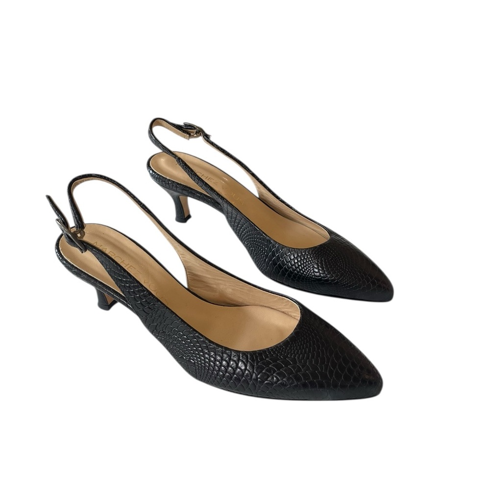 Elegant Black Slingback Heels - Picture 8 of 8